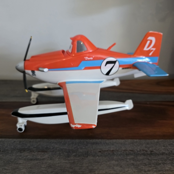 Disney Other - Disney Dusty Crophopper Plane - Vibrant Red, Blue, and White